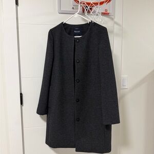 Madewell Charcoal Wool Coat